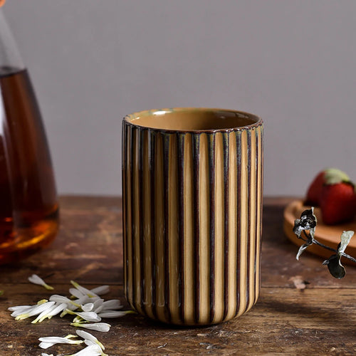 Ceramic Striped Cup